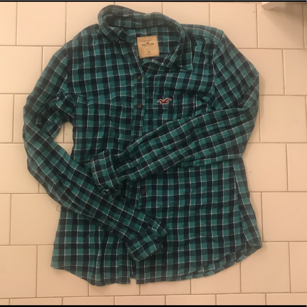 Hollister Flannel Top Size Extra Small NWT